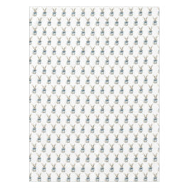 Toalha De Mesa Páscoa de coelho azul