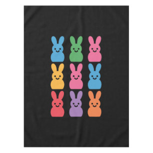 Toalha De Mesa Páscoa Dia Coelhinho Ovos Xadrez Leopardo