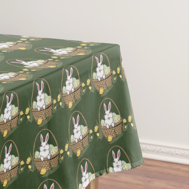 Toalha De Mesa Páscoa Tablecloth Páscoa Festiva Bunny Tablecloth (Posição Original)