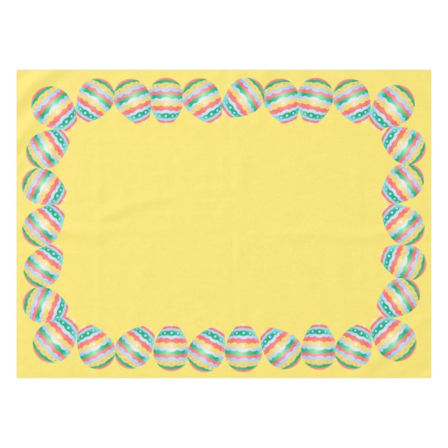 Toalha De Mesa Páscoa Tablete Páscoa Festiva Tablete De Ovos (Frente (Horizontal))