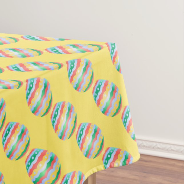 Toalha De Mesa Páscoa Tablete Páscoa Festiva Tablete De Ovos (Posição Original)