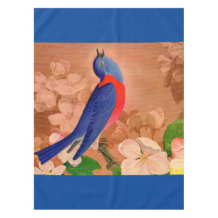Toalha De Mesa pássaro azul da felicidade