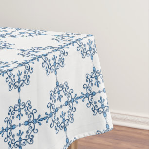 Toalha De Mesa Pássaro azul de felicidade pássaros alados padrão
