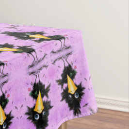 Toalha De Mesa Pássaro Românico com Tablecloth Rosa Engraçado