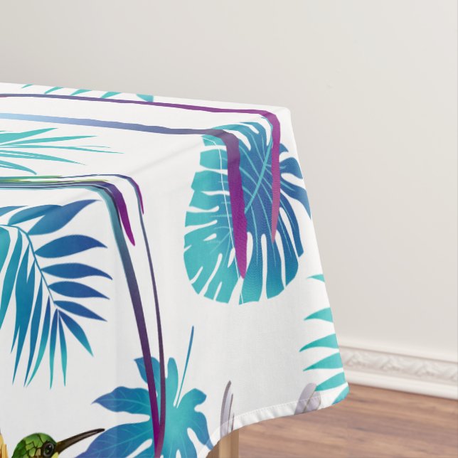 Toalha De Mesa Pássaros-do-mar Tropicais Longos (Posição Original)