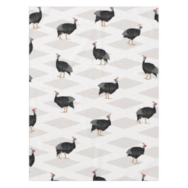 Toalha De Mesa Pássaros guineenses, com padrão geométrico