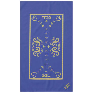 Toalha De Mesa Passover 60/104 Tablecloth "Passover Dourado Elega
