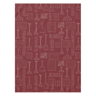Toalha De Mesa Pasta "52" x 70" Tablecloth "Wine & Matzah"