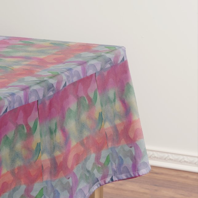 Toalha De Mesa Pastel Abstrato Art (Posição Original)