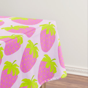 Toalha De Mesa Pastel de Morango Rosa