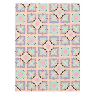 Toalha De Mesa Pastel Geometric Tile Pattern | Pink Mint Purple 