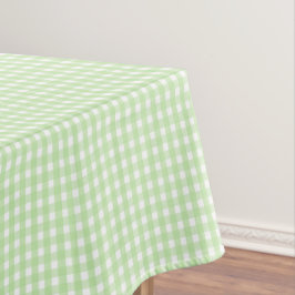 Toalha De Mesa Pastel Green Gingham Pattern
