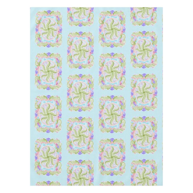 Toalha De Mesa Pastel Nature Mandala Art (Frente)