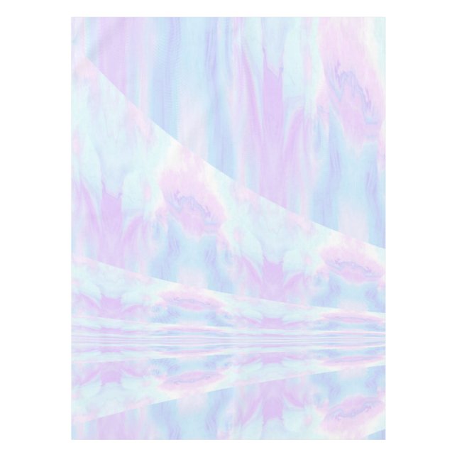 Toalha De Mesa Pastel Ombre Tie Dye Ripples Girls (Frente)
