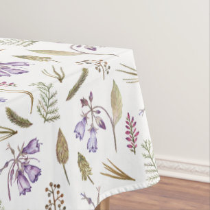 Toalha De Mesa Pastel Purple Floral Garden, Partido Botânico