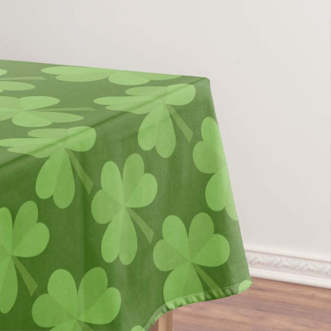 Toalha De Mesa Patrick Shamrock aproxima o padrão verde Irlanda (Posição Original)