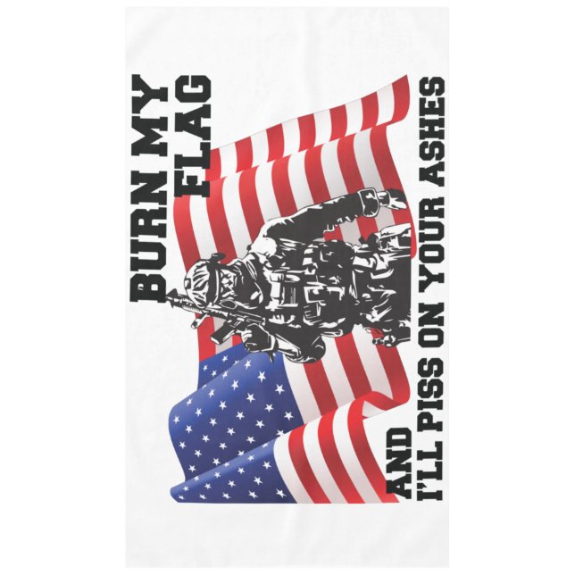 Toalha De Mesa Patriota Americano (Frente)