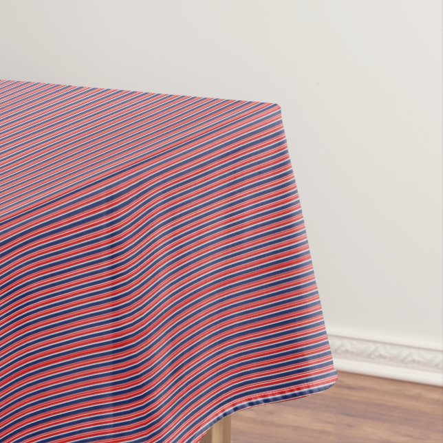 Toalha De Mesa Patriotic Stripes Cotton Tablecloth (Posição Original)