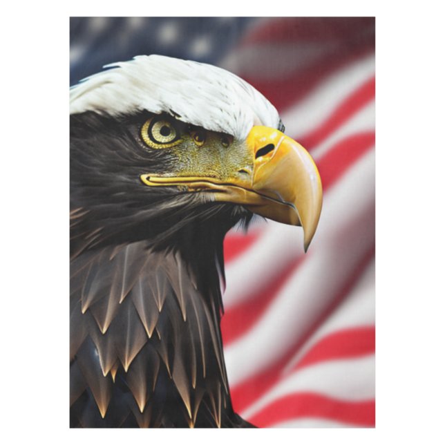 Toalha De Mesa Patriótico/Águia/Americano/EUA (Frente)