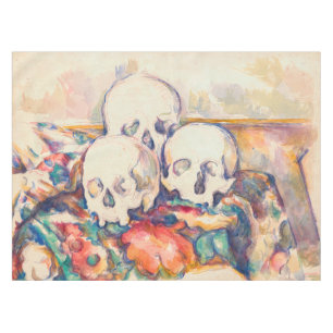 Toalha De Mesa Paul Cezanne - A Aquarela de Três Crânios