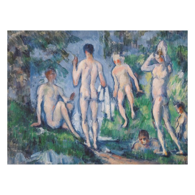 Toalha De Mesa Paul Cezanne - Grupo dos Bathers (Frente (Horizontal))