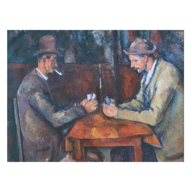 Toalha De Mesa Paul Cezanne - Os Jogadores De Cartão (Frente (Horizontal))