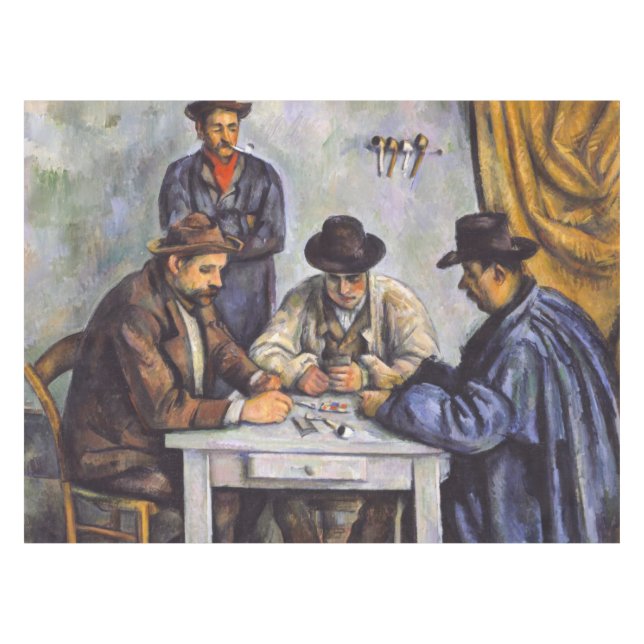 Toalha De Mesa Paul Cezanne - Os Jogadores De Cartão (Frente (Horizontal))