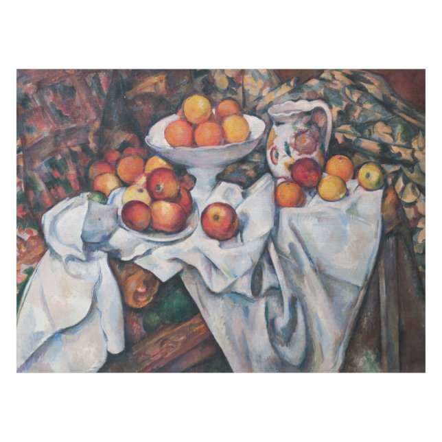 Toalha De Mesa Paul Cezanne - Vida Estática, Maçãs e Laranjas (Frente (Horizontal))