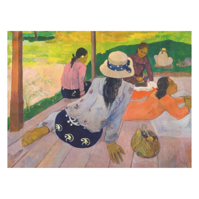 Toalha De Mesa Paul Gauguin - A Sesta (Frente (Horizontal))