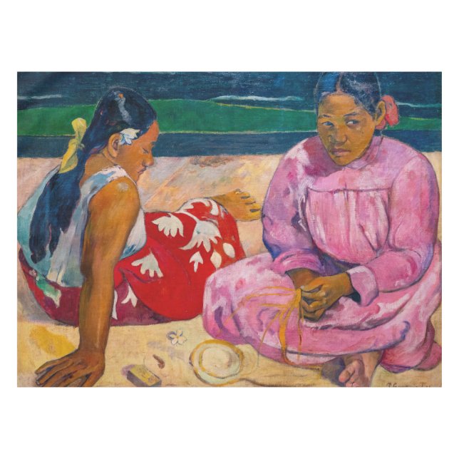 Toalha De Mesa Paul Gauguin - Mulheres taitianas na praia (Frente (Horizontal))