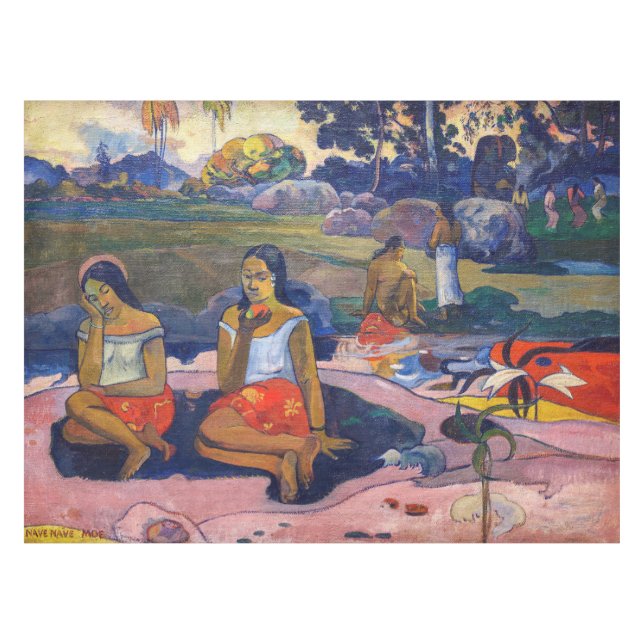 Toalha De Mesa Paul Gauguin - Primavera sagrado, sonhos doces (Frente (Horizontal))