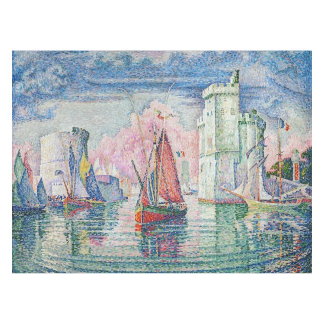 Toalha De Mesa Paul Signac - Entrada de La Rochelle Harbor (Frente (Horizontal))