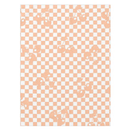 Toalha De Mesa Peach Fuzz Cherry Gingham Patterno