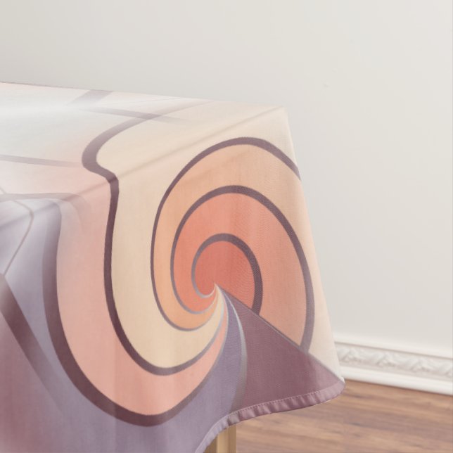 Toalha De Mesa Peach fuzz seashell (Posição Original)