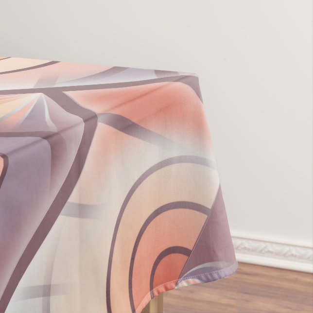 Toalha De Mesa Peach fuzz seashell (Posição Original)