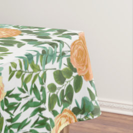 Toalha De Mesa Peach Peony Rosa Floral Wedding