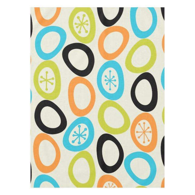 Toalha De Mesa Pebbles Moderno de meio século 3 (Frente)