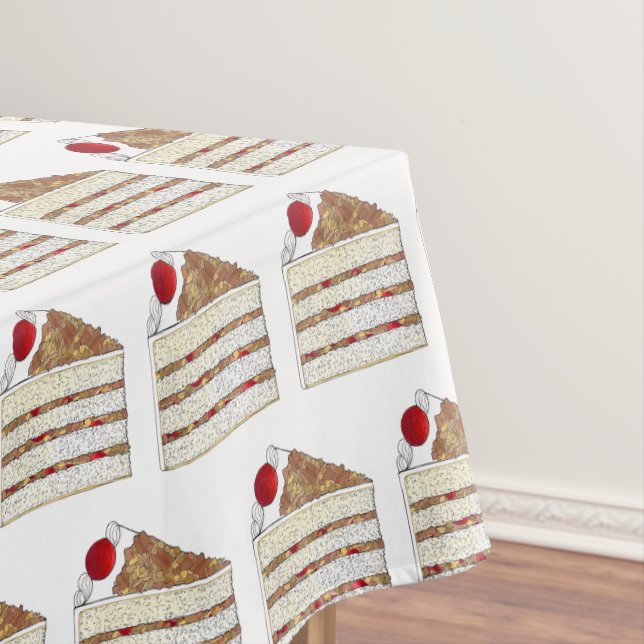 Toalha De Mesa Pecan De Cereja De Bolo De Lane, Da América Do Sul (Posição Original)