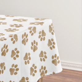 Toalha De Mesa Peças De Porco, Peças De Cão, Peças Douradas Laran