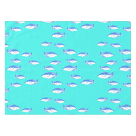Toalha De Mesa Peixe azul na turquesa
