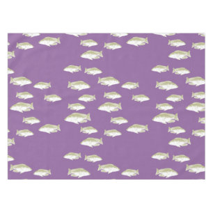 Toalha De Mesa Peixe em roxo