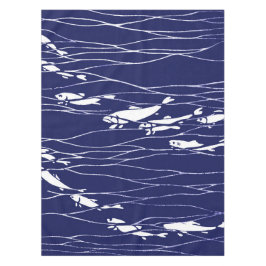 Toalha De Mesa Peixes que nadam debaixo d'água o azul