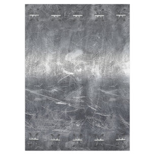 Toalha De Mesa Peixes Símbolo Zodíaco no Grunge Steel Impressã