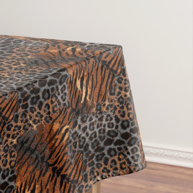 Toalha De Mesa Pele de tigre leopardo na moda (Posição Original)