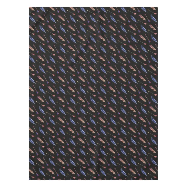 Toalha De Mesa Penas e setas (Frente)