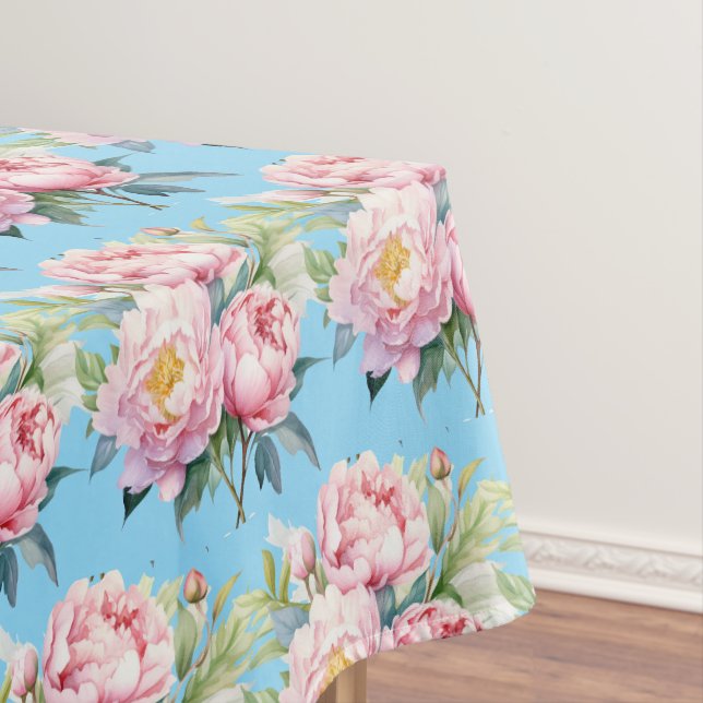 Toalha de Mesa Peônias Primavera Vintage (Posição Original)