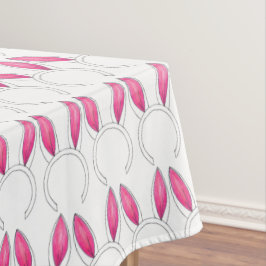 Toalha De Mesa Pequeno Coelho Cor-de-Rosa Orelha Páscoa Chá de fr