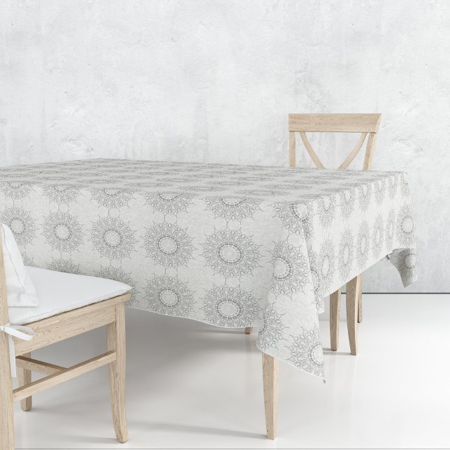 Toalha De Mesa Pequeno floral branco caído no padrão rural (Criador carregado)