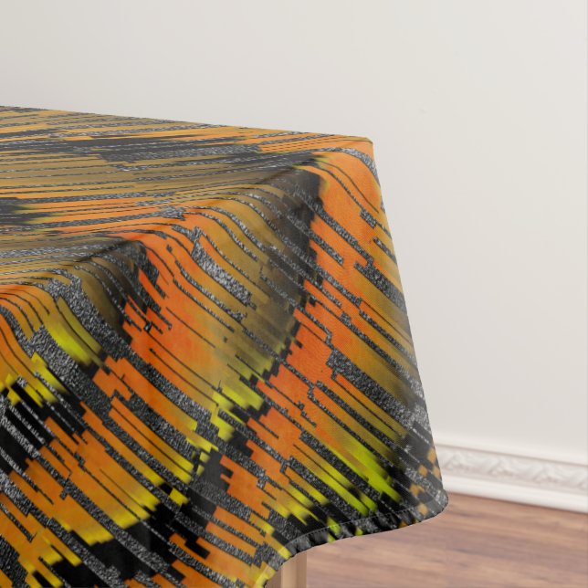 Toalha De Mesa Pequeno mosaico amarelado amassado e deformado (Posição Original)