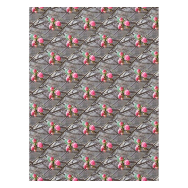 Toalha De Mesa pequenos botões vermelhos (Frente)